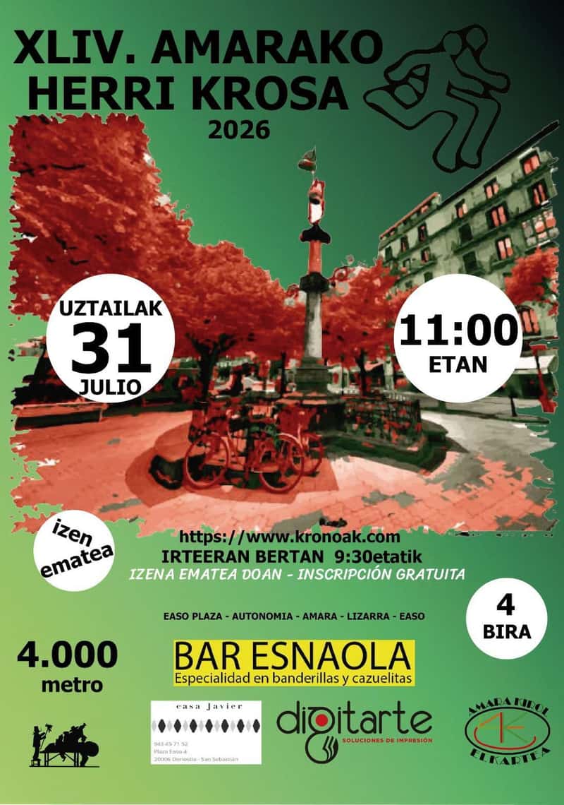 XLIV. AMARAKO HERRI KROSA en Donostia / San Sebastián (4000meter)