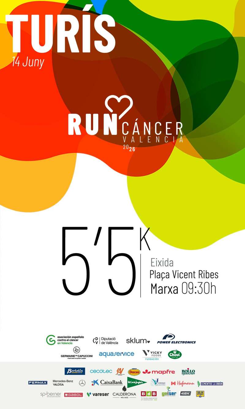 Turís RunCáncer Valencia 2026 en Turís (5.5km)