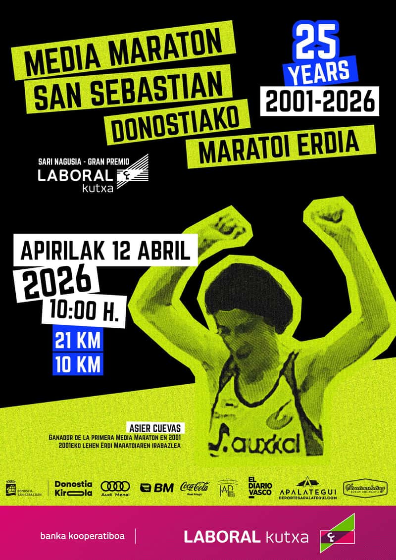 XXV Media Maratón San Sebastián 2026 en Donostia / San Sebastián (10km, 21km)