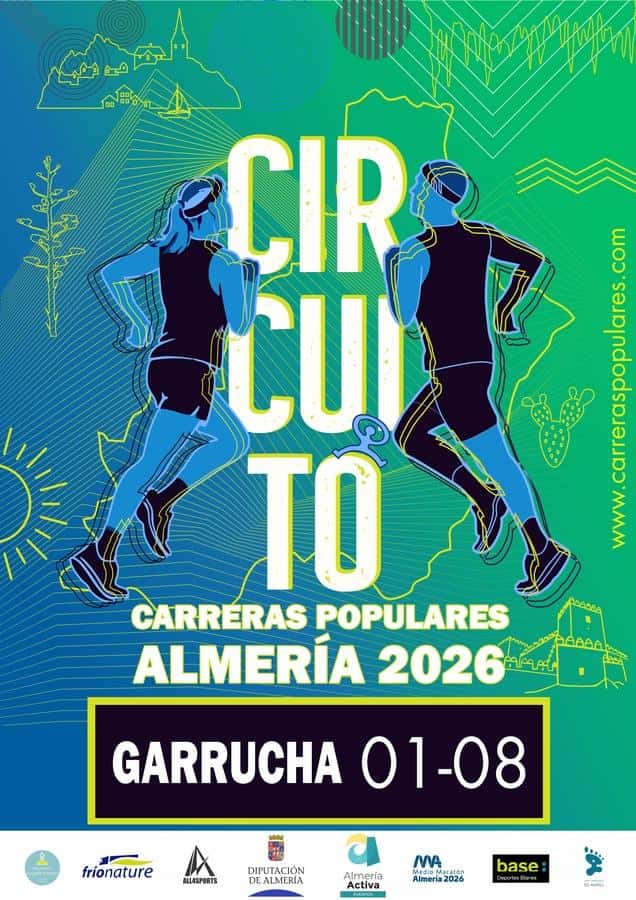GARRUCHA - CIRCUITO DE CARRERAS POPULARES DIPUTACIÓN DE ALMERÍA 2026 en Garrucha (7.25km, 3.62km)