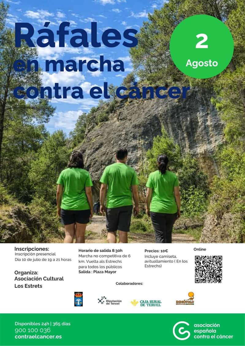 Ráfales en marcha contra el cáncer en Ráfales (6km)