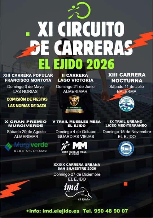 XI CIRCUITO DE CARRERAS EL EJIDO 2026 - X GRAN PREMIO MURGIVERDE en El Ejido (10km, 5km)