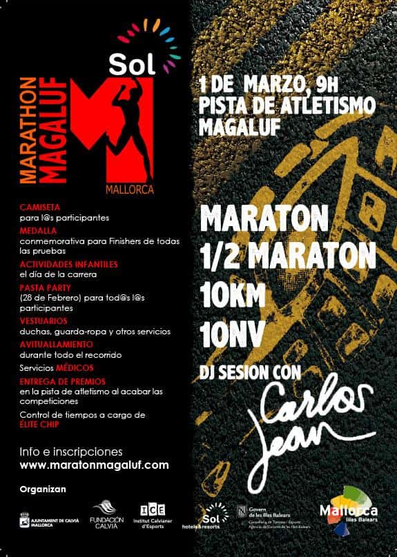 Sol Magaluf Marathon 2015 en Magaluf (42km, 21km, 10km, 10km)