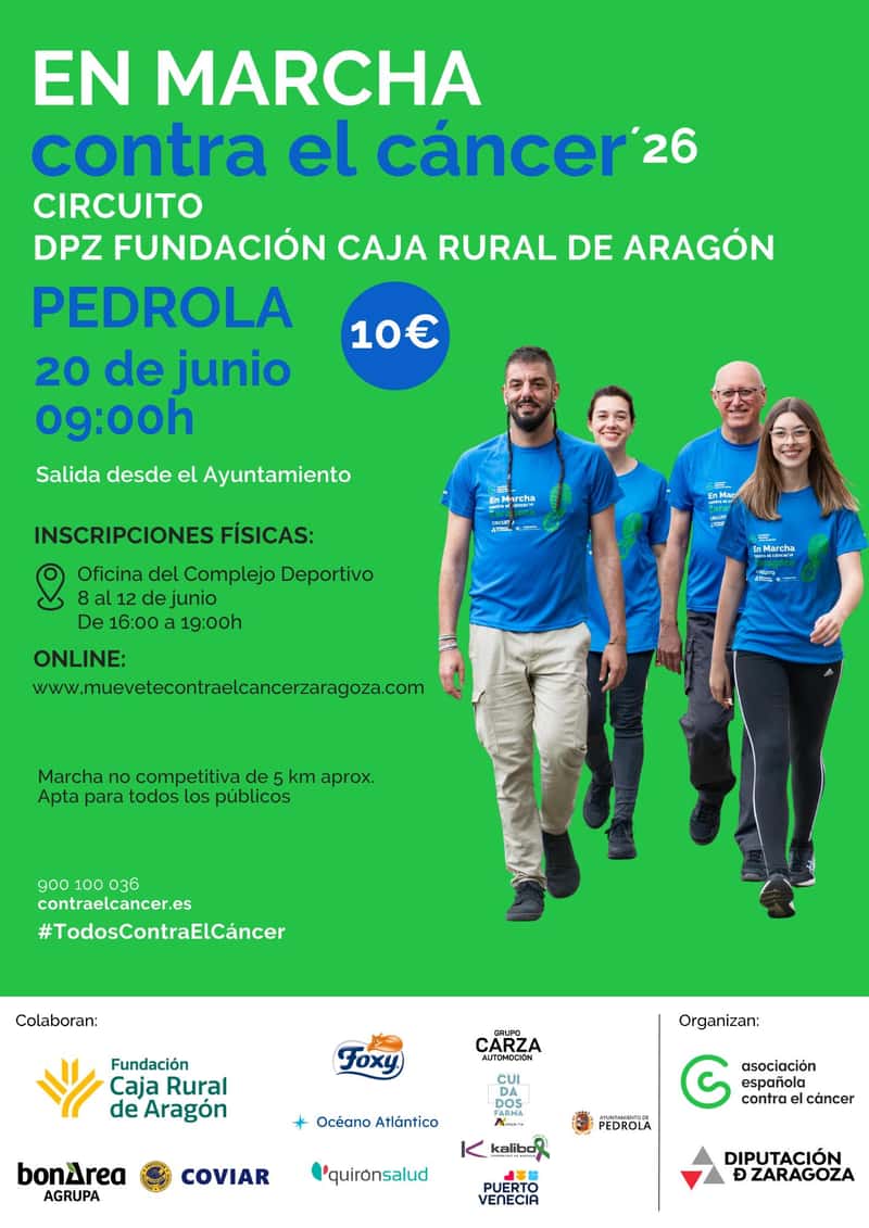 En Marcha contra el Cáncer '26 Circuito DPZ Fundación Caja Rural de Aragón Pedrola en Pedrola (5km)