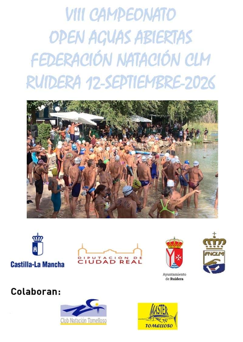AGUAS ABIERTAS LAGUNAS DE RUIDERA 2026 - PRUEBAS INDIVIDUALES (3000 Y 5000 M) en Ruidera (3000m, 5000m, 5000m, 800m)