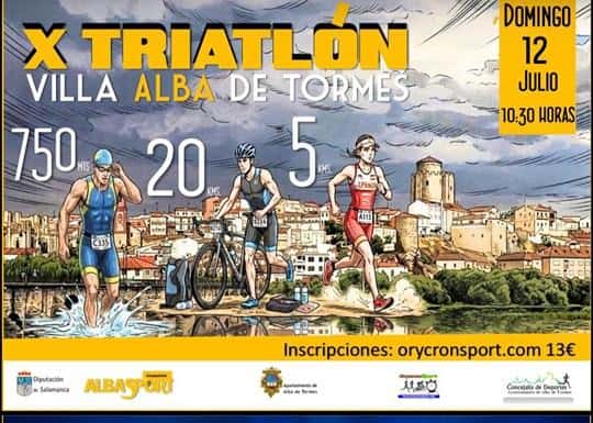 X Triatlón Villa Alba de Tormes en Alba de Tormes (0.75km, 20km, 5km)