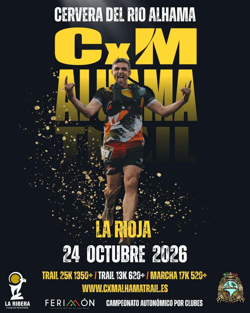 CXM ALHAMA TRAIL 2026 en Cervera del Río Alhama (25km, 13km, 16.2km)
