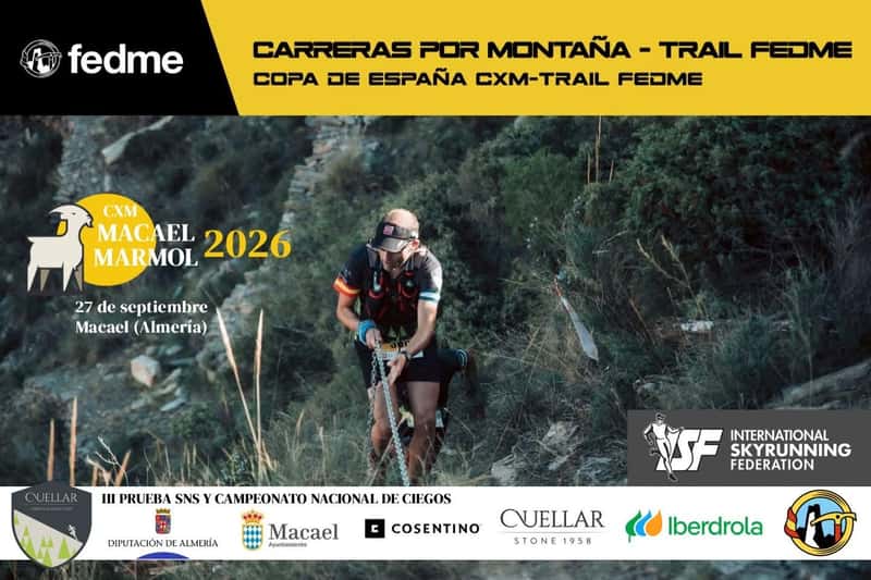 III Copa de España en Linea y Campeonato de España para Ciegos en Linea de Carreras por Montaña Macael Mármol en Macael (10km, 10km, 10km, 14km, 14km, 14km, 22km, 22km, 22km, 22km, 22km, 27km, 27km, 27km, 14km, 14km, 14km, 14km)