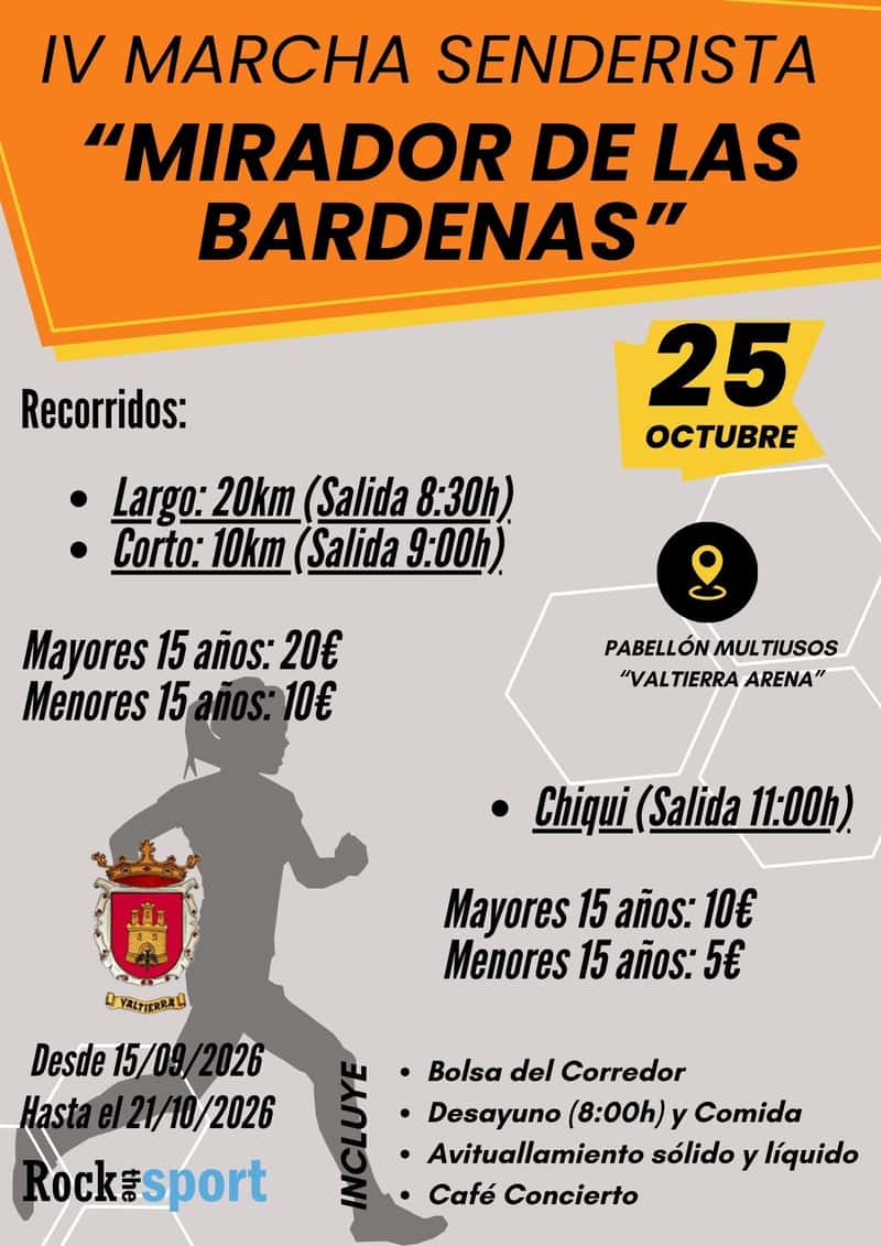 IV MARCHA SENDERISTA "MIRADOR DE LAS BARDENAS" en Valtierra (20km, 10km, 5km)