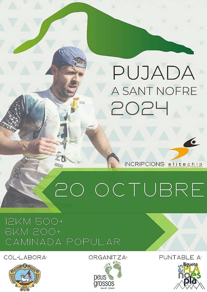 XI Pujada a Sant Nofre 2024 en Sant Joan (13km, 6km, 6km)