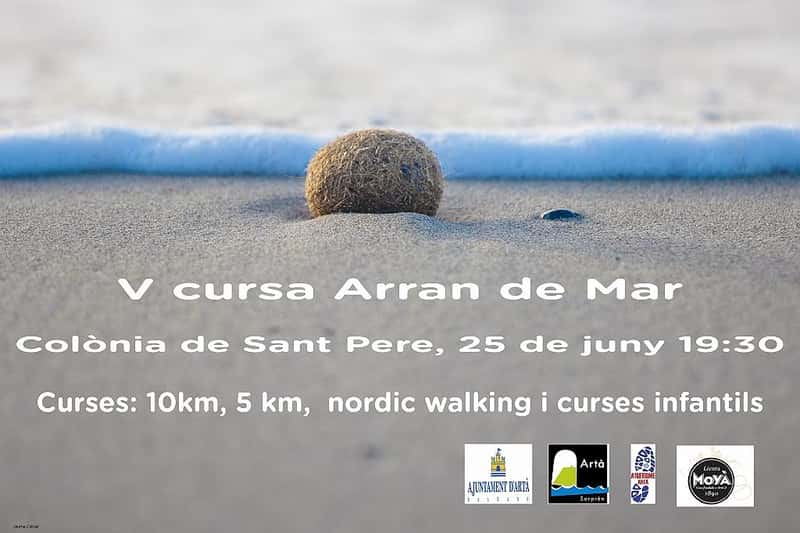 V Cursa Arran de mar 2016 en Colònia de Sant Pere (5.7km, 10km, 5.7km)