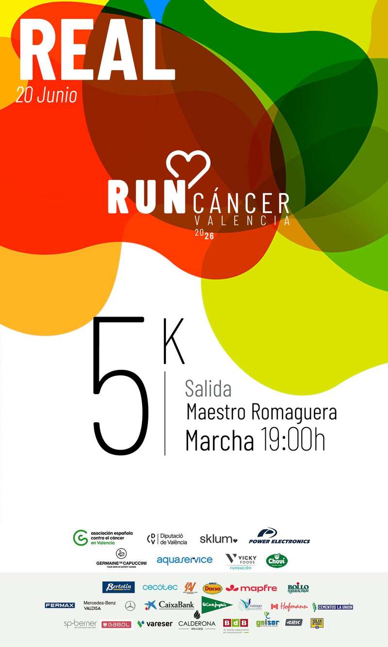 Real RunCáncer Valencia 2026 en Real (5km, 3km)