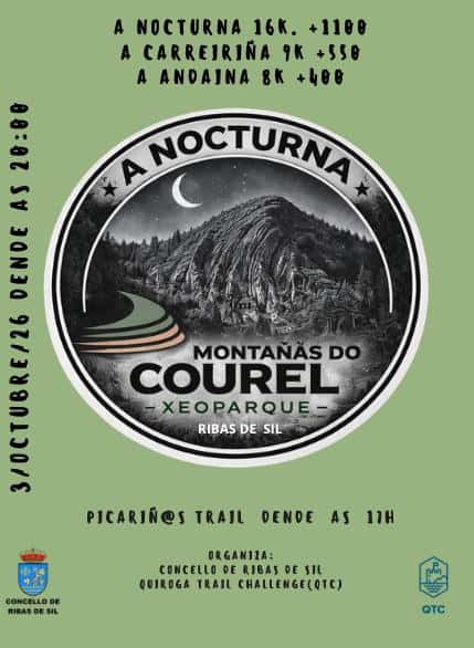 A NOCTURNA DO XEOPARQUE MONTAÑAS DO COUREL en Ribas de Sil (16km, 9km, 8km, 1km)