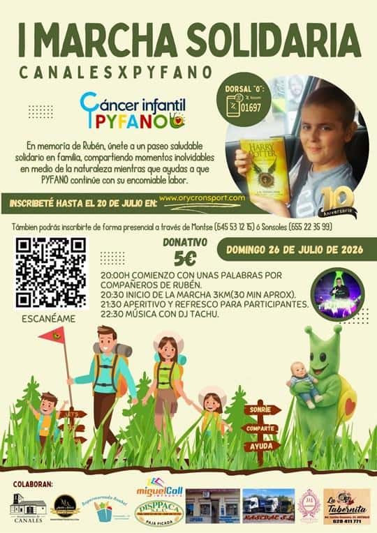 I Marcha Solidaria CANALESXPYFANO "Homenaje a Rubén" en Canales (3km, 5km)