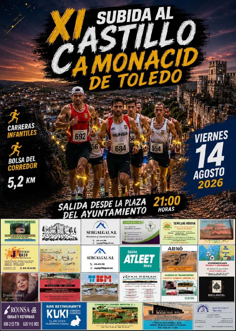 XI CARRERA POPULAR “SUBIDA AL CASTILLO DE ALMONACID” en Almonacid de Toledo (5.2km)