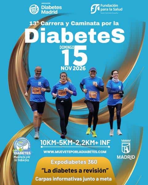 13ª Carrera y Caminata Popular por la Diabetes en Madrid (10km, 5km, 2.2km, 0.05km, 0.15km, 0.3km, 0.5km, 0.8km)
