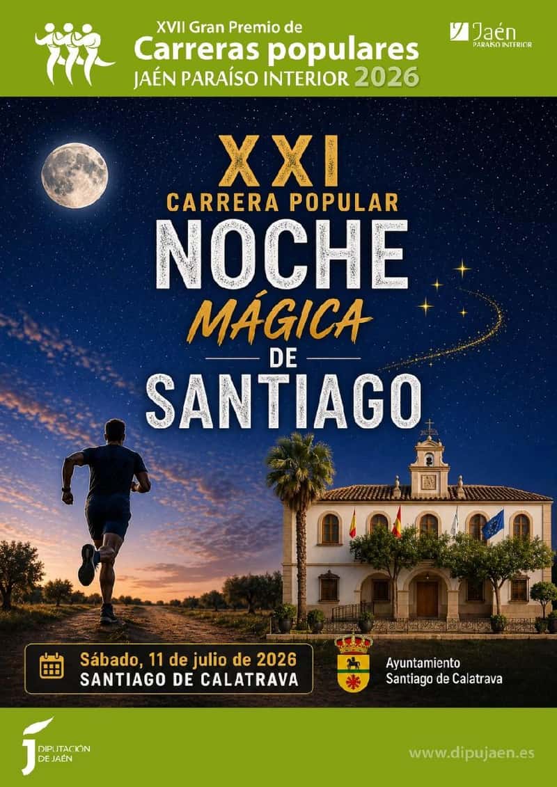 XXI Carrera Popular Noche Mágica de Santiago en Santiago de Calatrava (200m, 1250m, 2500m, 6325m)