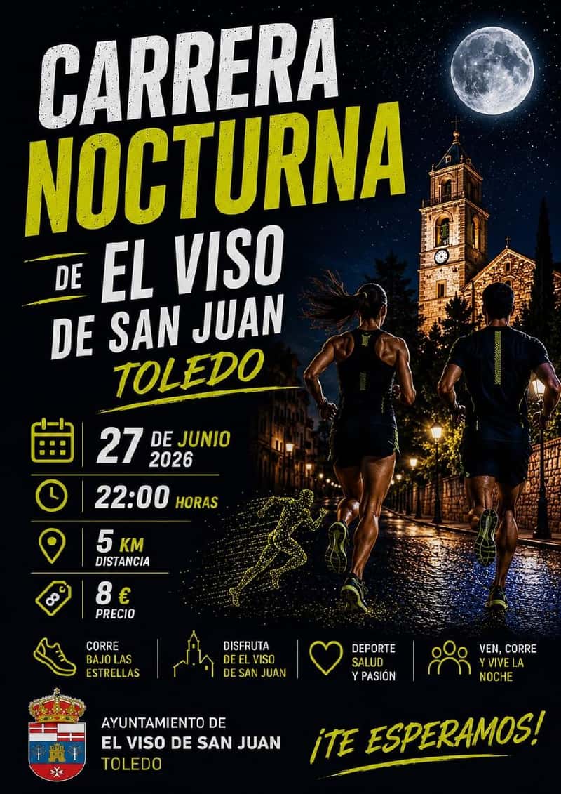VII CARRERA NOCTURNA DE EL VISO DE SAN JUAN en El Viso de San Juan (5km, 0.5km)