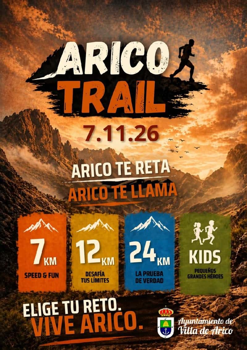 ARICO TRAIL 2026 en Arico (24km, 12km, 7km, 0.05km, 0.15km, 0.3km, 0.5km, 1km)