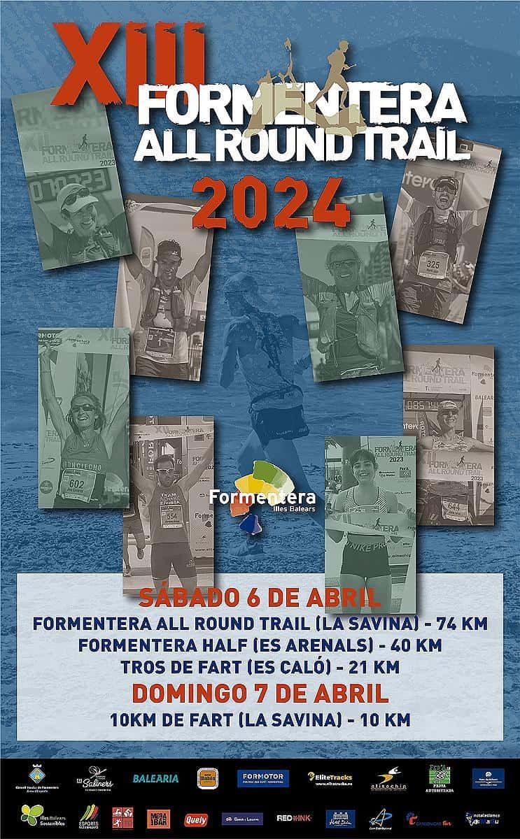XIII Formentera All Round Trail 2024 en La Savina (72km, 40.5km, 21km, 11km, 72km)