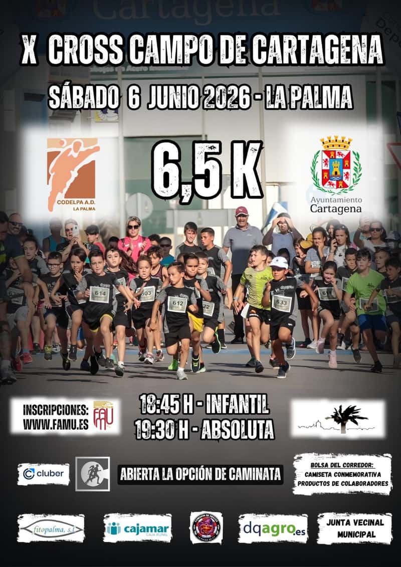 X Cross Campo de Cartagena en La Palma (0.3km, 0.6km, 0.6km, 1.5km, 1.5km, 6.5km)