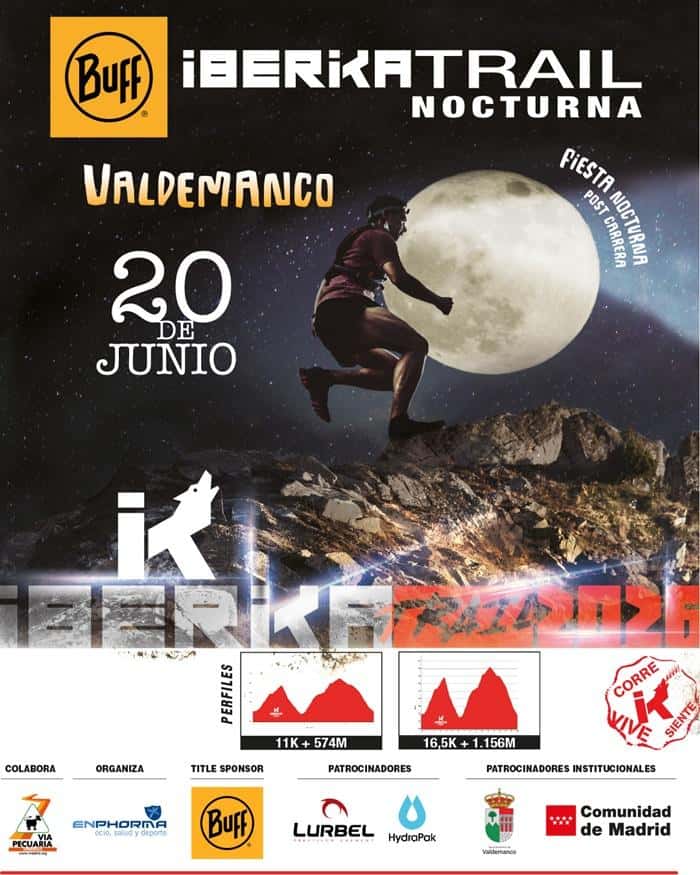 IBERIKA TRAIL - NOCTURNA VALDEMANCO 2026 en Valdemanco (16.5km, 5.5km, 11.4km, 4.5km)