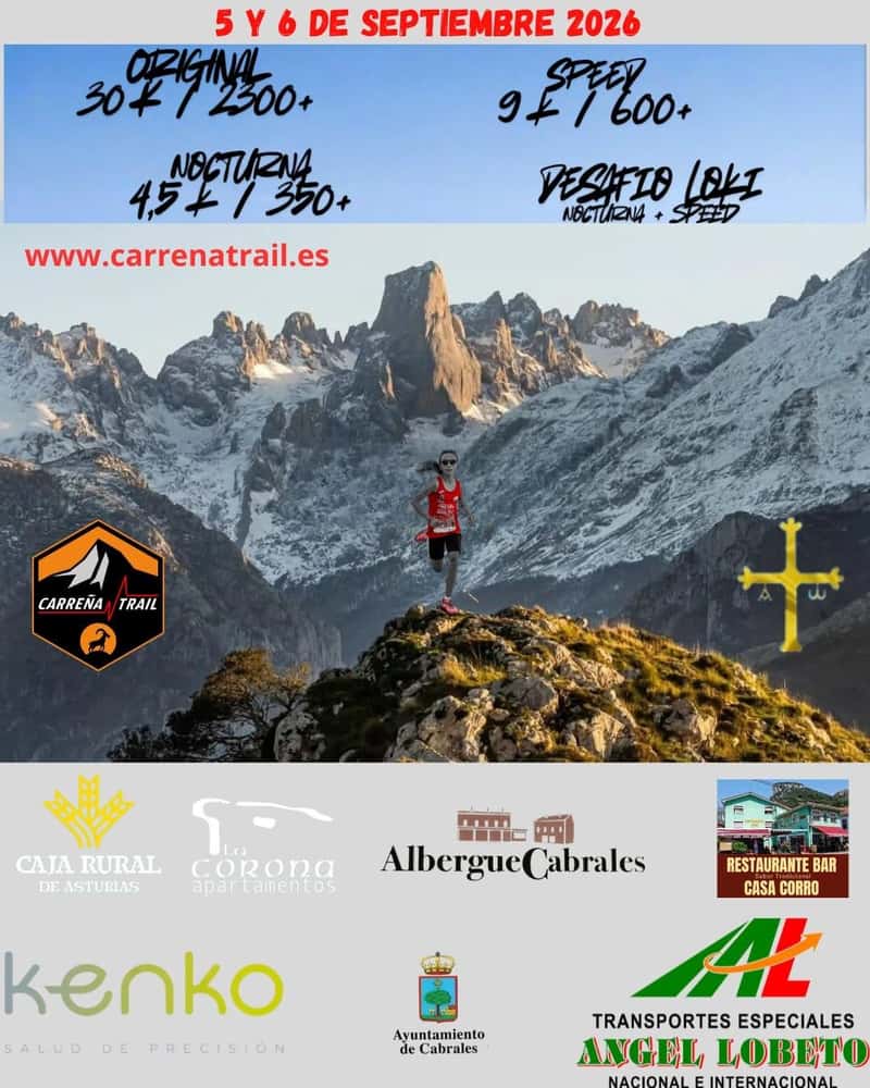 CARREÑA TRAIL 2026 en Carreña (30km, 4.5km, 9km, 13.5km)