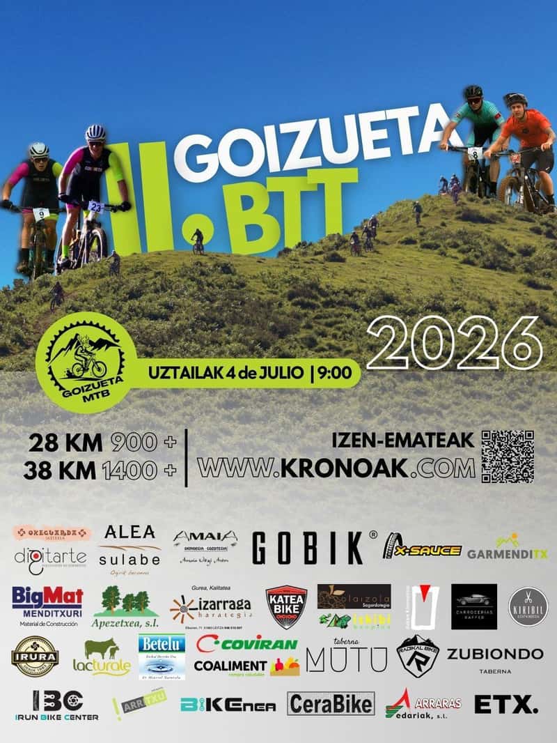 Goizuetako BTT Martxa 2026 en Goizueta (41.5km, 28km)