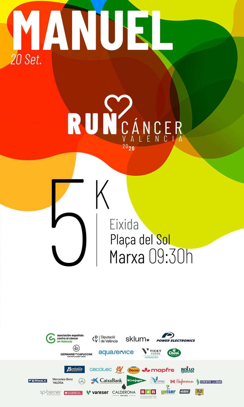 Manuel RunCáncer Valencia 2026 en Manuel (5km)