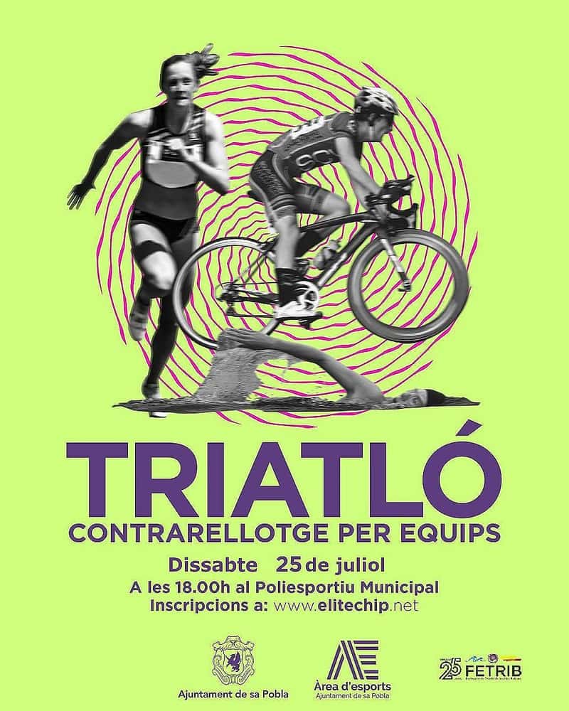 Triatló Contra Rellotge per Equips 2026 en Sa Pobla (25.4km, 7.4km)