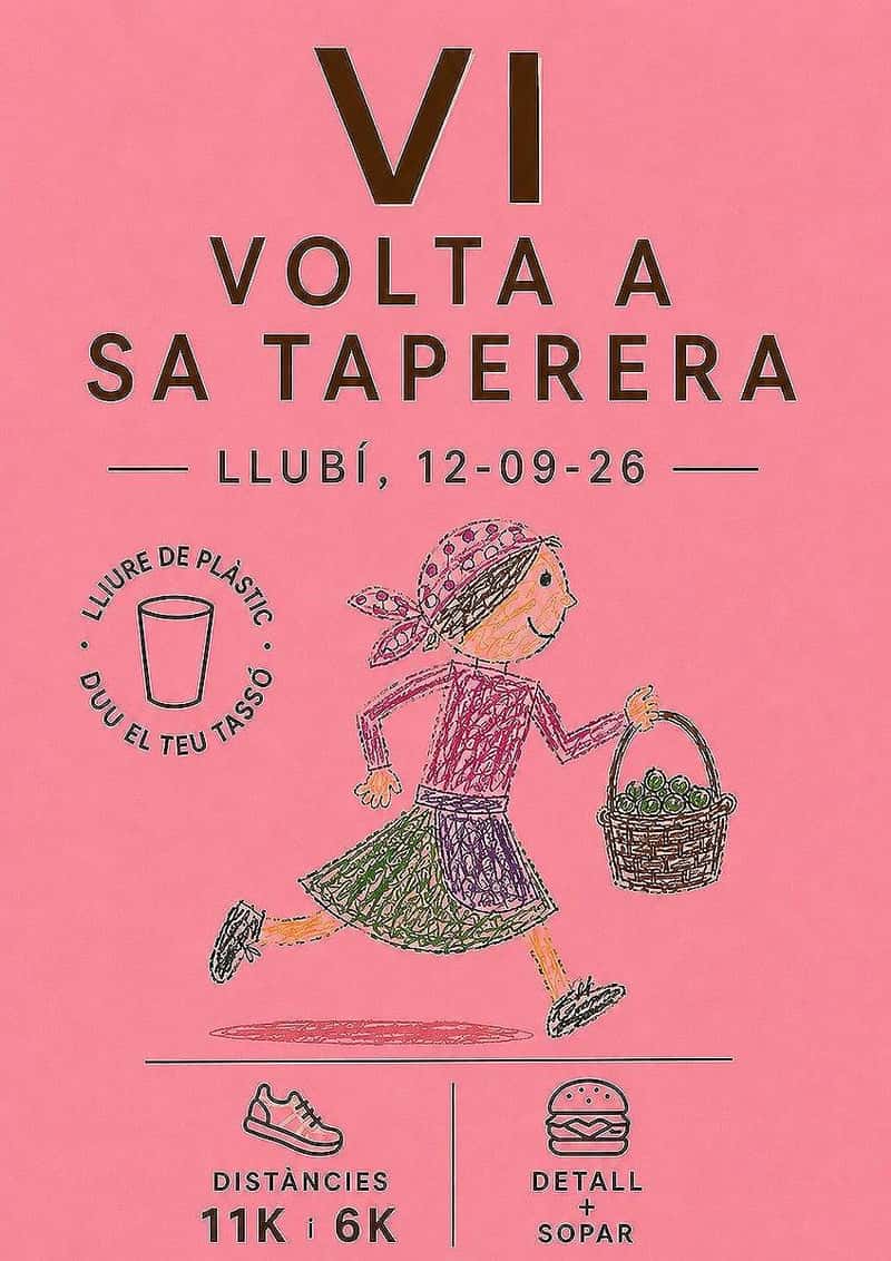 VI Volta A la Taperera "Nocturna" 2026 en Llubí (12km, 6km, 6km)