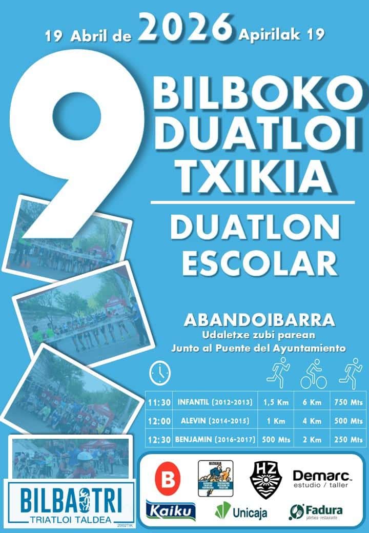 BILBOKO DUATLOI TXIKIA DUATLON ESCOLAR en Bilbao (8.25km, 5.5km, 2.75km)