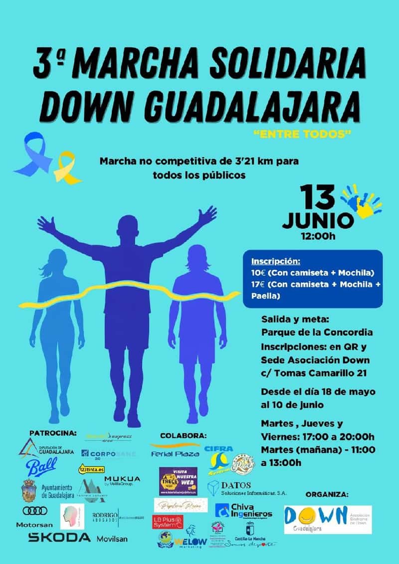 3ª MARCHA SOLIDARIA DOWN GUADALAJARA en Guadalajara (3.21km)