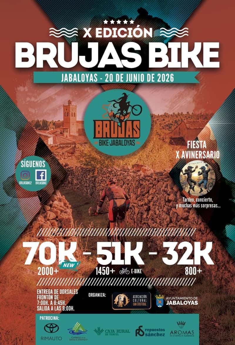 X BRUJAS BIKE - JABALOYAS en Jabaloyas (70km, 51km, 51km, 32km)