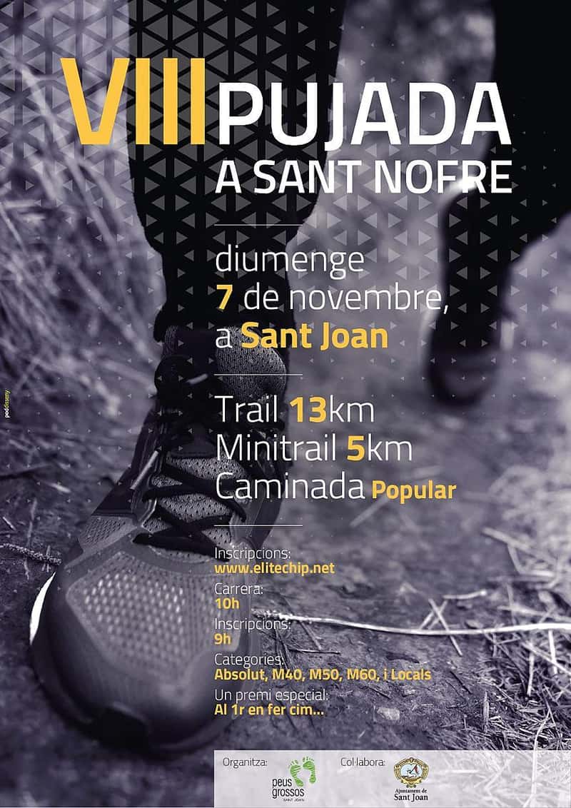 VIII Pujada a Sant Nofre 2021 en Sant Joan (13.2km, 5.2km, 5.2km)
