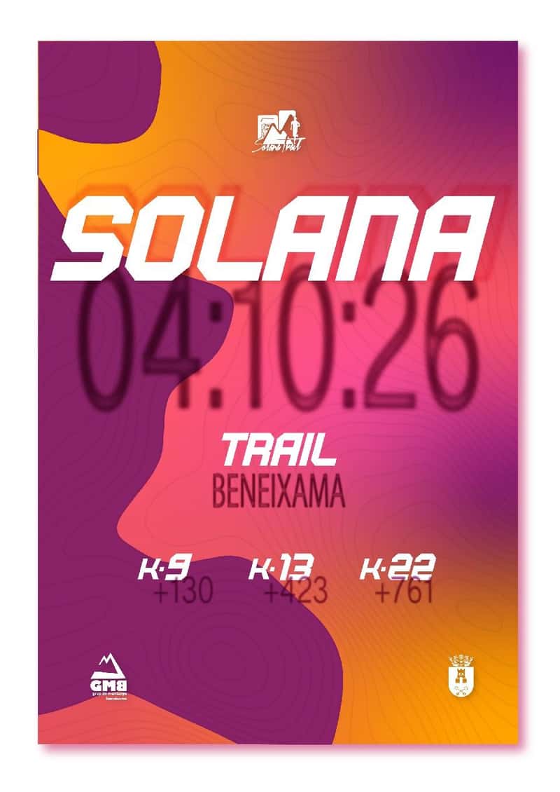XIV SOLANA TRAIL BENEIXAMA en Benejama (9.26km, 13.13km, 13.13km, 22.47km)