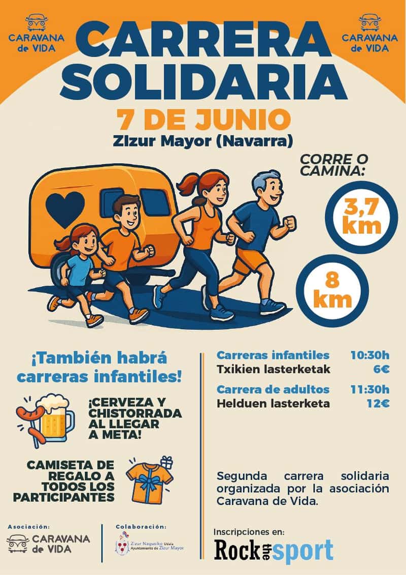 II Carrera Caravana de Vida en Zizur Mayor (8km, 3.7km)