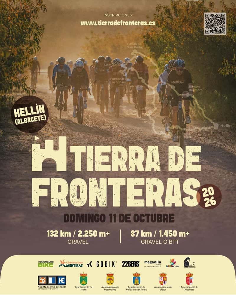 Tierra de Fronteras 2026 en Hellín (132km, 87km, 87km)