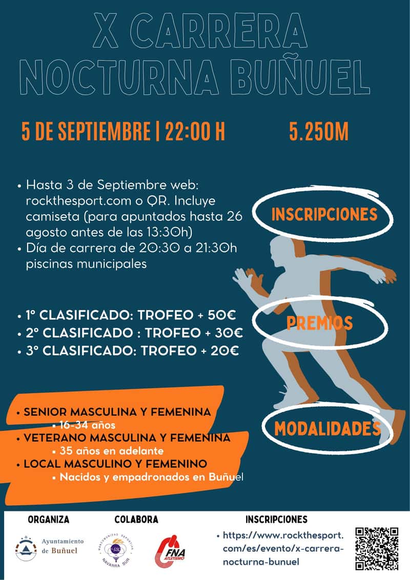 X Carrera Nocturna Buñuel en Buñuel (5.25km)