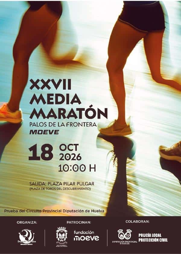 XXVII MEDIA MARATÓN PALOS DE LA FRONTERA - MOEVE en Palos de la Frontera (21.1km)