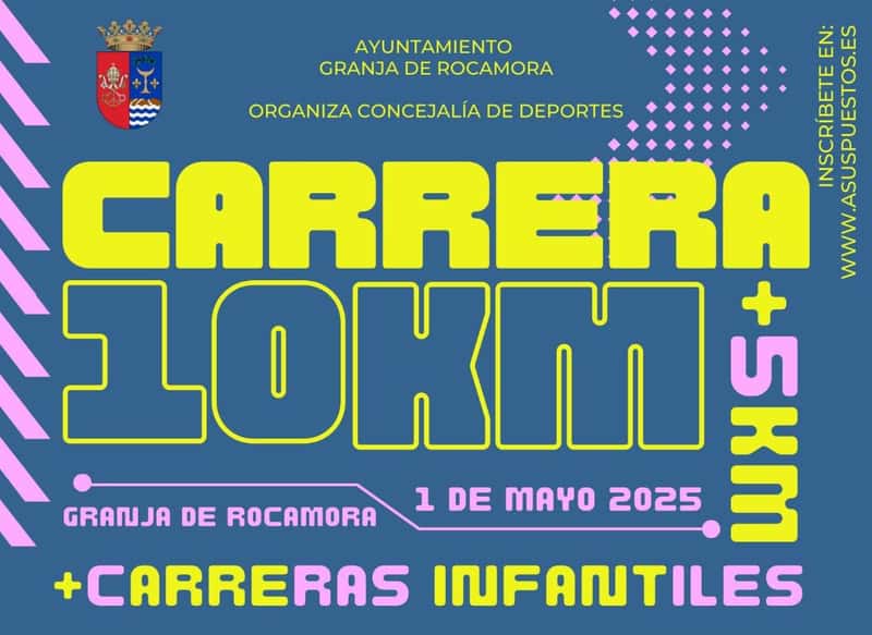 10K y 5K Granja de Rocamora 2025 en Granja de Rocamora (10km, 5km, 1200m, 800m, 600m, 300m, 150m, 70m)