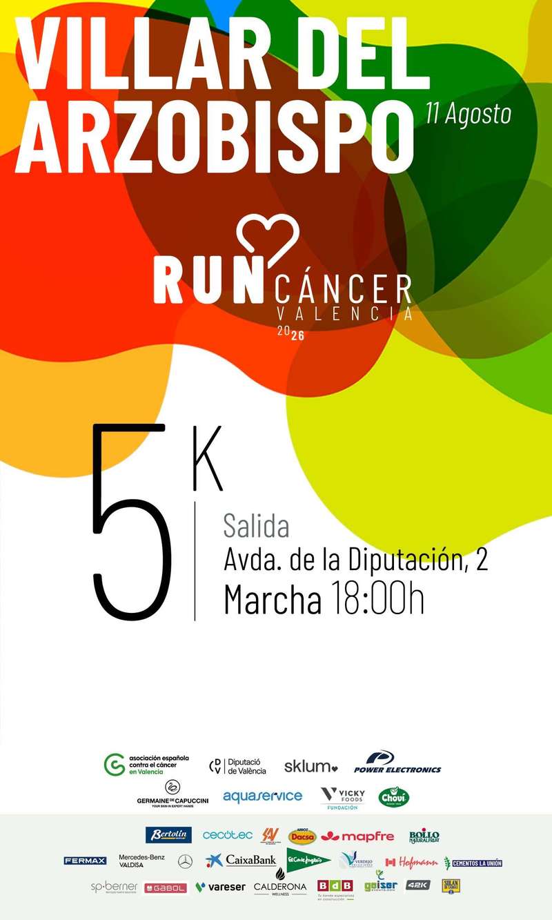 Villar del Arzobispo Contra el Cáncer 2026 en Villar del Arzobispo (5km)
