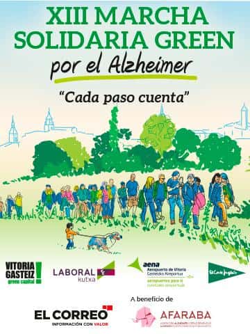 XIII Marcha Solidaria Green por el Alzheimer en Vitoria-Gasteiz (5km, 1km)