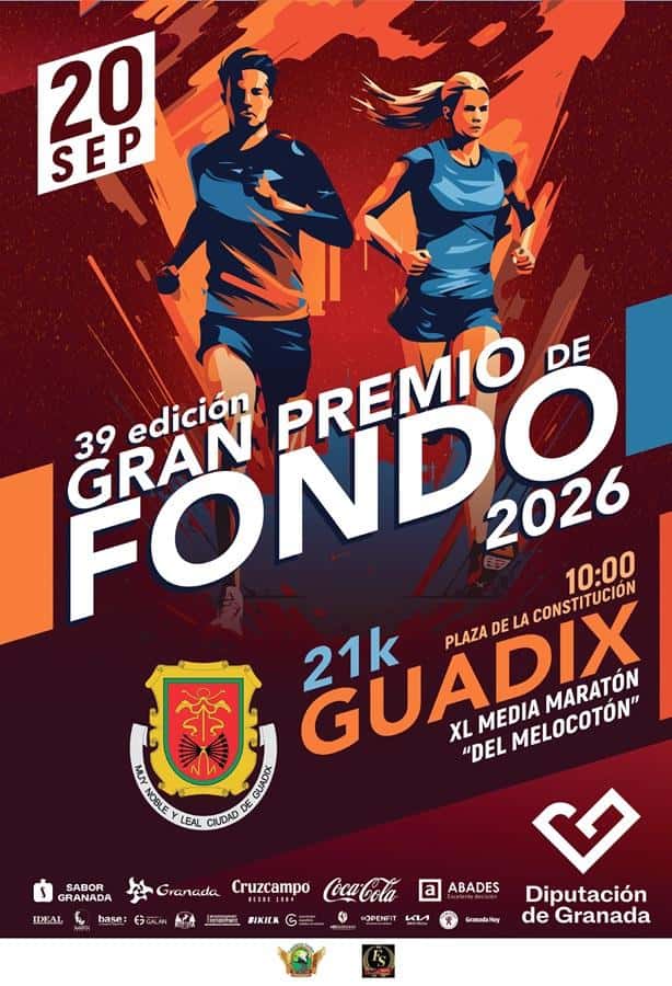 XL Media Maratón "Del Melocotón" en Alcudia de Guadix (21km, 10km)