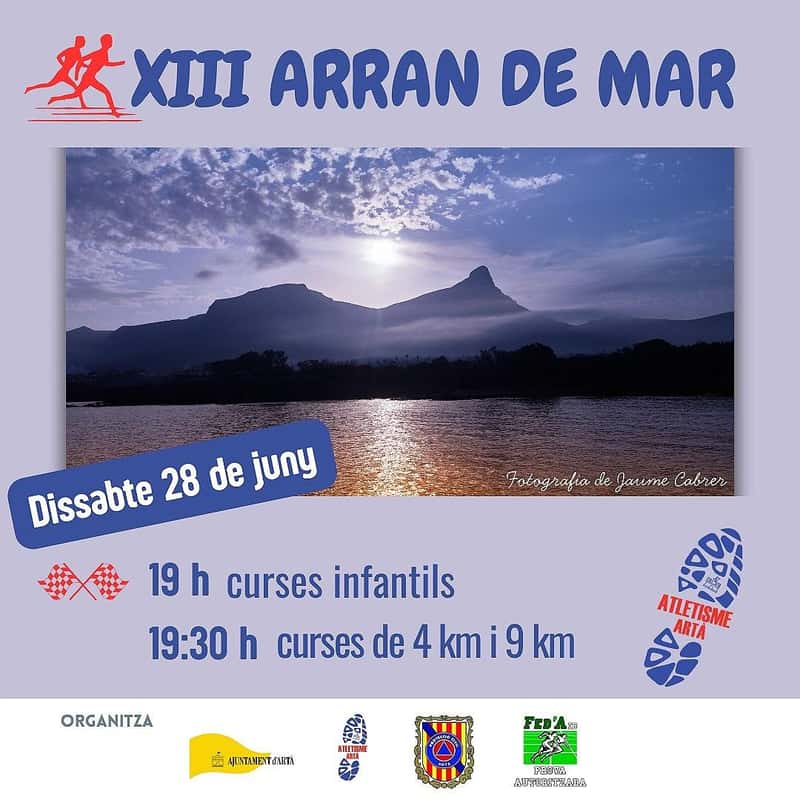 XIII Cursa 4/9K Arran De Mar 2025 en Colònia de Sant Pere (4km, 9km)