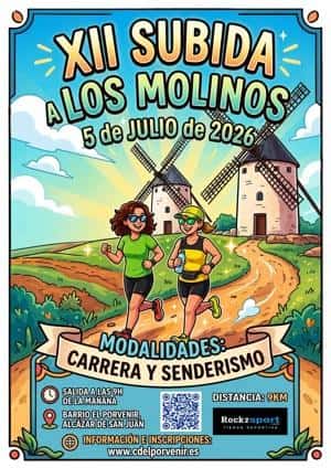 XII Subida a los Molinos El Porvenir en Alcázar de San Juan (9km, 9km)