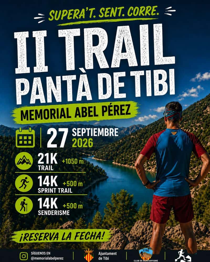 II Trail Pantà de Tibi Memorial Abel Pérez en Tibi (21km, 14km, 14km)