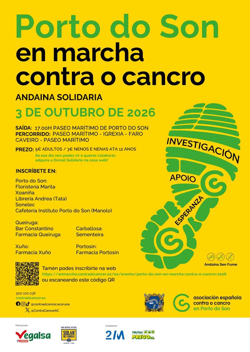 Porto do Son en marcha contra o cancro en Porto do Son (5km)