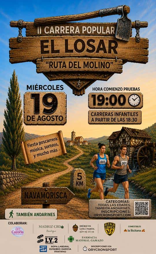 II Carrera Popular El Losar del Barco "Ruta del Molino" en El Losar del Barco (5.3km, 5.3km, 1km)