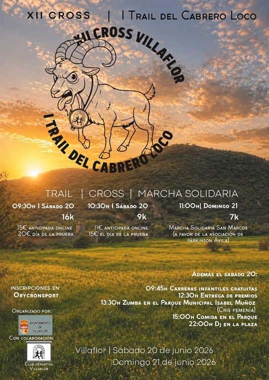 XII Cross y I Trail del Cabrero Loco en Villaflor (16km, 9km, 7km)